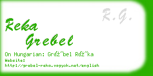 reka grebel business card
